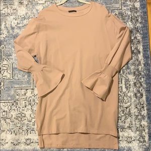 🌸NEW🌸Zara Basics Pink Hi-Low Shirt Dress